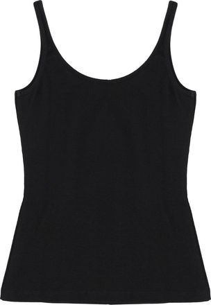 Off-white Logo Cotton Tank Top - Black