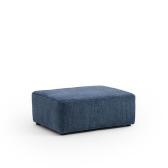 La Redoute Interieurs Polyester poef, gem&ecirc;leerd chenille, Monica