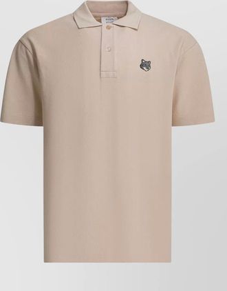 Maison Kitsun&eacute; cotton piqu&eacute; comfort-fit polo shirt