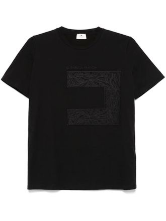 Tシャツ・カットソー ELISABETTA FRANCHI ette shirt with charms and logo Jersey t-shirt with logo and charms | Elisabetta Franchi® Outlet