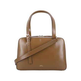 A.P.C. A.p.c. Virginie Leather Box Bag Terre Cow Shoulder
