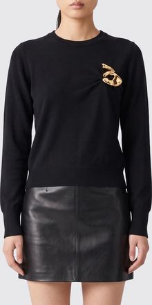 Coperni Crewneck Virgin Wool Cardigan with Brooch Fastening