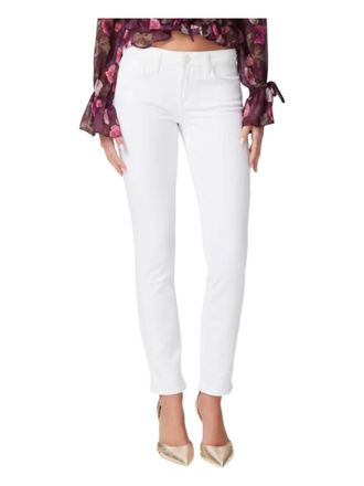 Paige Skyline Ankle Peg Jeans In Crisp White