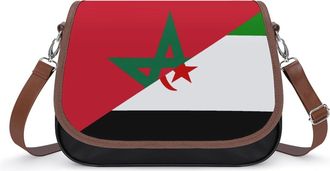 Generic Morocco And Western Sahara Flag Fashion Womens Crossbody Bags Novelty Handbag Shoulder Bag Purse