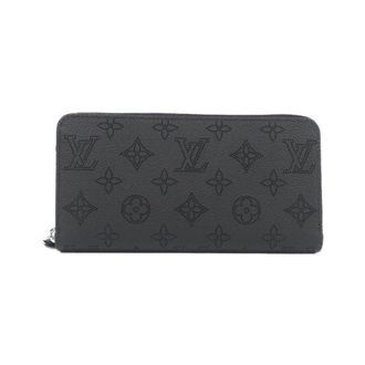 Louis Vuitton Black Leather Long Wallet (Bi-Fold) (Pre-Owned)