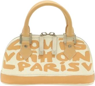 Louis Vuitton Pre-owned Canvas Mini Bag - Dames - Vintage Mini Tas - Beige - ONE Size - Vintage