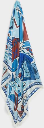 Simons Womens Fruit bowl lightweight scarf