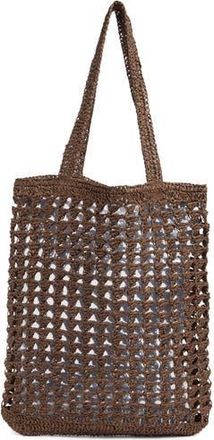 Collection XIIX Straw Tote Bag in Chocolate at Nordstrom Rack