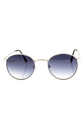 AQS Roe 50mm Polarized Gradient Round Sunglasses in Blue at Nordstrom Rack