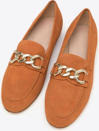 Wittchen Dames Su&egrave;de Mocassins met Ketting, Eenvoudig, Baksteenrood