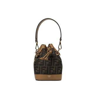 Fendi Bucket Bags, female, Brown, ONE SIZE, Drawstring Bucket Bag