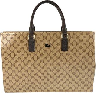Gucci Gg Crystal Pvc Briefcase (Authentic Pre-Loved)