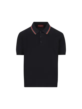Gucci Silk And Cotton Polo Shirt