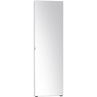 Dmora Armario Multiuso 1 Puerta Prehnite, 11 Estantes, Hecho En Italia, 19x200h Cm Blanco Brillante