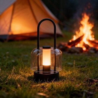 OEM L&aacute;mpara De Escritorio Recargable, Luz Nocturna Port&aacute;til, Luz Nocturna, Puerto De Carga Usb, C, Tres Niveles De Intensidad De Luz (marr&oacute;n)