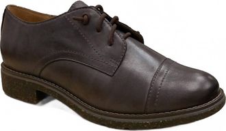 Aetrex Womens Gina Arch Support Oxford In Dark Brown