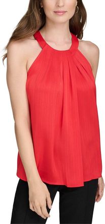 Halston Heritage Pleated Halter Top