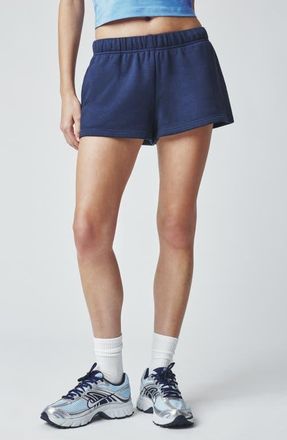 Florence By Mills Cozy Crush Sweat Shorts in Navy at Nordstrom, Size Xx-Large