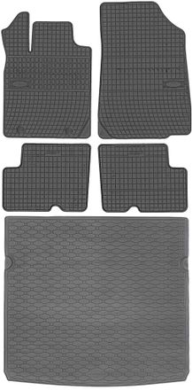 OEM Juego De Alfombrillas De Goma Para Coche Y Maletero Para Dacia Duster I Suv (2010-2013)