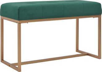 vidaXL Banco 80 Cm Terciopelo Verde Vidaxl