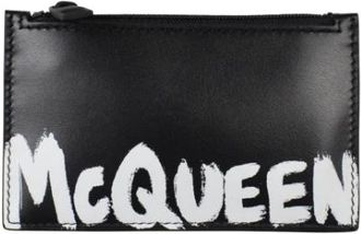 Alexander McQueen Pre-owned Kaarthouder van lamsleer - Heren - Vintage Accessoires - Zwart - ONE Size - Leer - Vintage