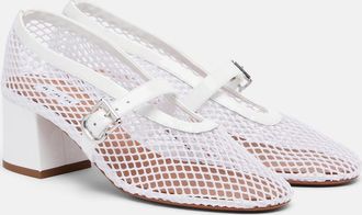 Alaia Ala&iuml;a Babies mesh Mary Jane pumps