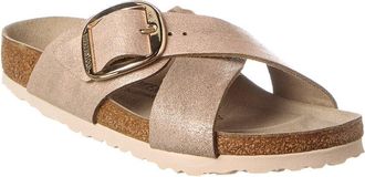 Birkenstock Siena Big Buckle Narrow Fit Suede Sandal