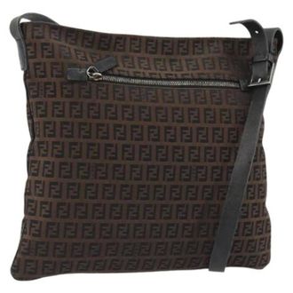 Fendi unisex, Pre-owned, Bruin, Maat: ONE Size Leer
