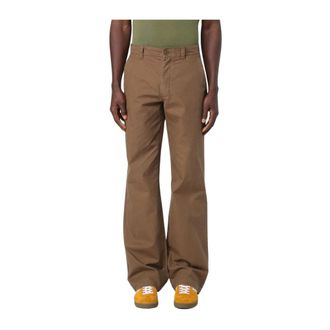 Aspesi Chinos, male, Brown, S, Brown Cotton Trousers for Men