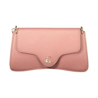 Coccinelle Leren schoudertas met kettinghengsel - Dames - Tassen - Roze - Maat: ONE Size Leer