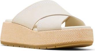 Sorel Sunpeak Platform Slide Sandal in Chalk/Gum 16 at Nordstrom, Size 10.5