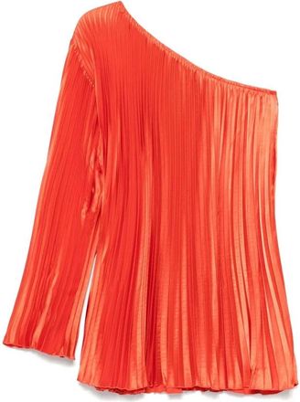 L&rsquo;Id&eacute;e Lid&eacute;e, Kleedjes, Dames, Oranje, M, Wortel Oranje Asymmetrische Hals Jurk