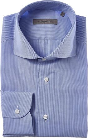 Corneliani Checked Poplin Dress Shirt