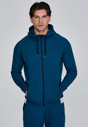 Siksilk Mens Green Full Zip Hoodie S