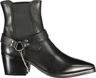 Caf&egrave;noir Black Polyester Ankle Womens Boots