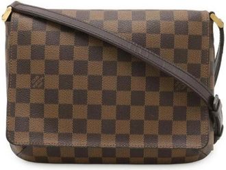 Louis Vuitton Pre-owned Damier Musette Tango Schoudertas - Dames - Vintage Schoudertas - Bruin - ONE Size - Vintage