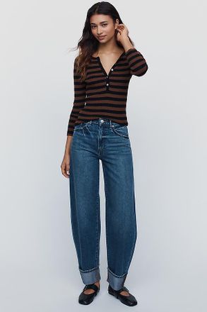 Hudson Aria High Rise Cuffed Barrel Jeans