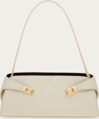Ferragamo Women Hug East-West shoulder bag White