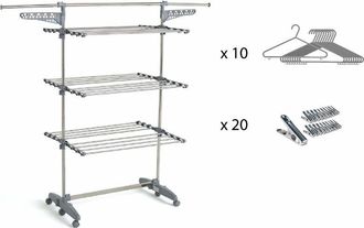 Kitchen Move Kitchen Move - Secadora De Ropa 25m 3 Niveles + Accesorios - Bat-tr-22s