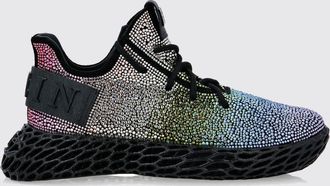 Philipp Plein Sneakers basse in pelle con ricami e applicazioni di strass