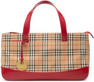 Burberry Pre-owned Handbags, female, Multicolor, Size: ONE SIZE Pre-owned Leather Handbag