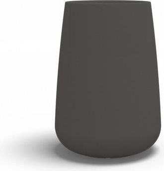 Monacis Jarr&oacute;n Alto De Dise&ntilde;o Moderno, &Oslash;43 H75, En Pol&iacute;mero Antracita Resistente Para Interiores Y Exteriores - Hecho En Italia - Monacis