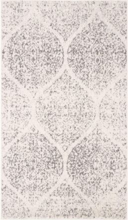 Safavieh Alfombra contempor&aacute;neo de polipropileno blanco/plata, 122 x 183 cm