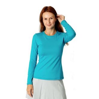 Sofibella UV Colors Womens Long Sleeve Tennis Shirt in Surfer at Nordstrom, Size X-Large