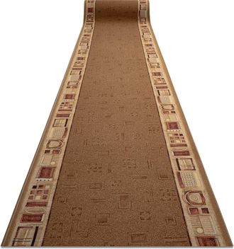 RugsX Rugsx - Alfombra De Pasillo Con Refuerzo De Goma Jena Beige 100cm Beige 100x1300 Cm
