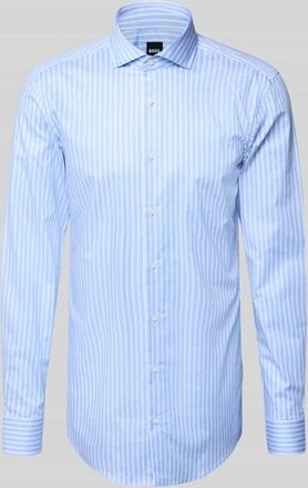 HUGO BOSS Slim Fit Businesshemd mit extra langem Arm Modell H-HANK in Blau, Gr&ouml;&szlig;e 39L