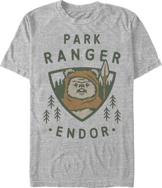 Star Wars Mens Star Wars Park Ranger Endor Ewok Badge Graphic Tee in Athletic Heather at Nordstrom, Size Xxx-Large