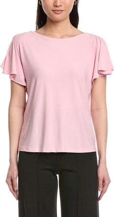 Anne Klein Cascade Flutter Sleeve Top