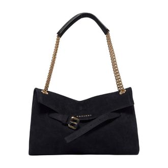 Orciani Venus Nabucco Small - Dames - Schoudertassen - Zwart - ONE Size - Leer - Tassen