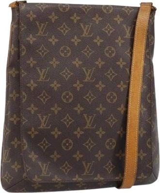 Louis Vuitton Pre-owned Cross Body Bag - Dames - Vintage Schoudertas - Bruin - ONE Size - Leer - Vintage